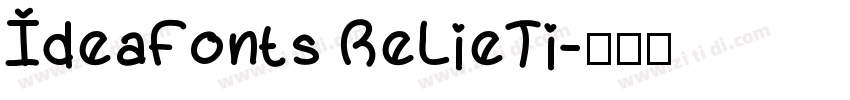 IdeaFonts ReLieTi字体转换